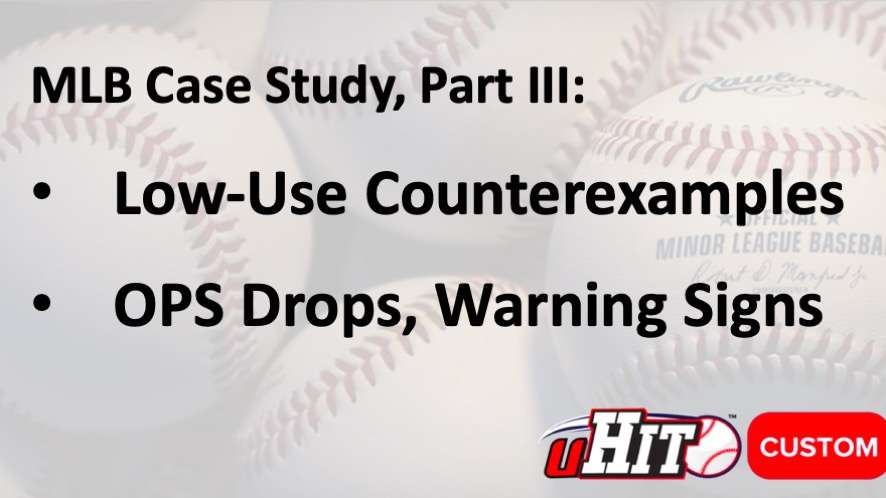 Counterexamples in Same MLB Org Who Did Not Train Consistently