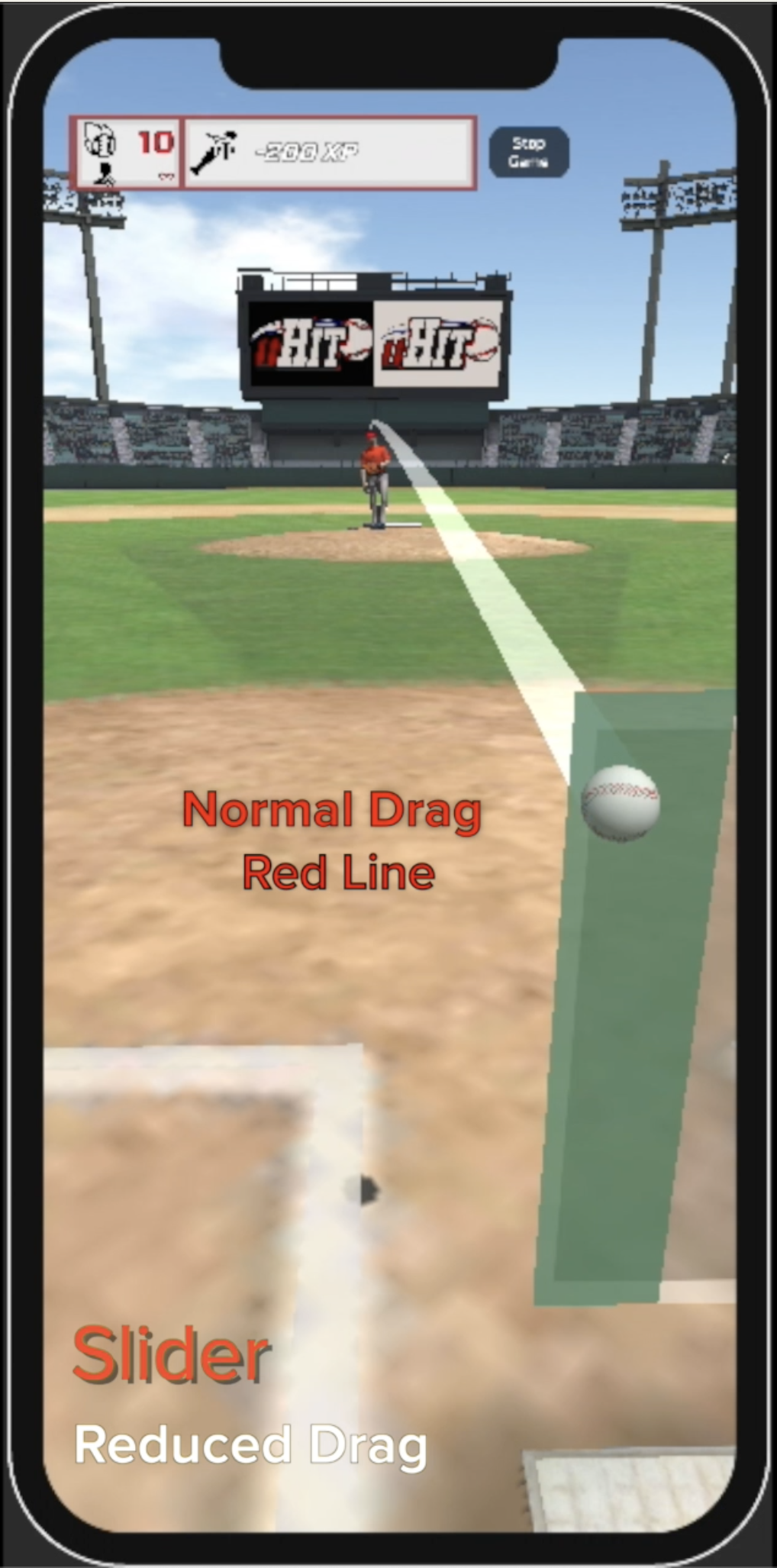 Slider at high altitude
